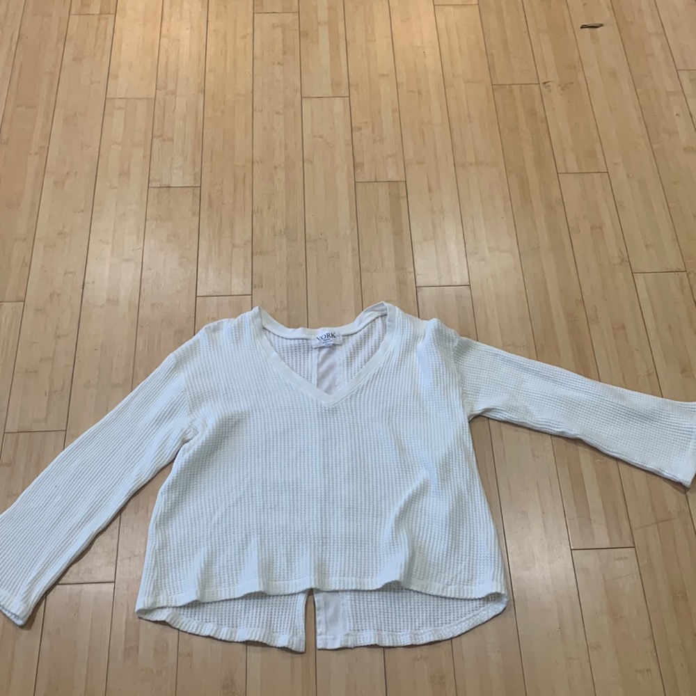 York Street, Size Xs, Waffle print, Material Cotton, Color: White